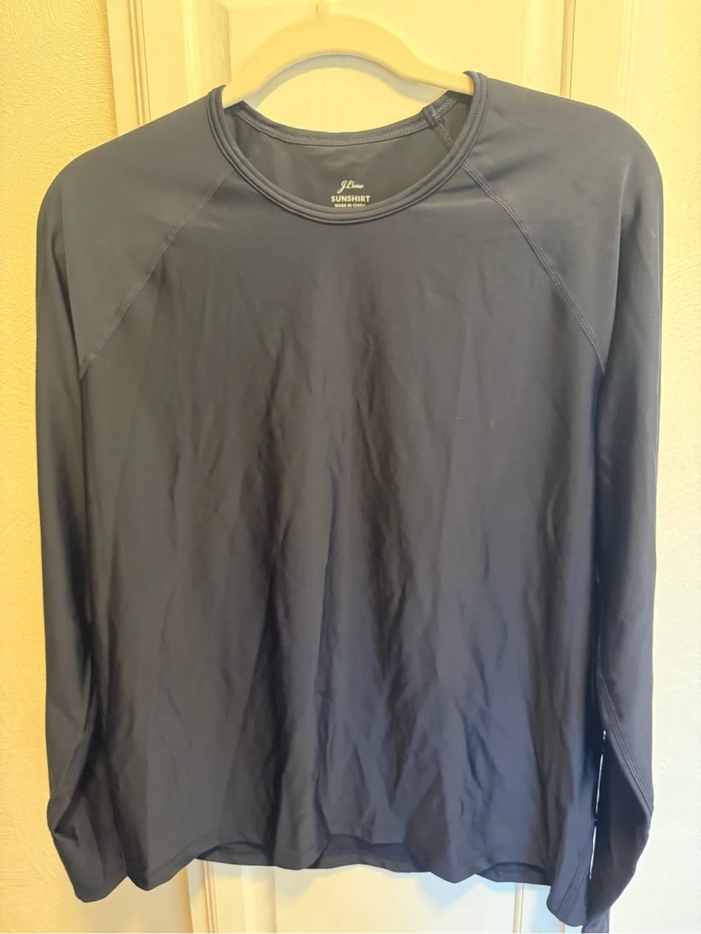 J. Crew Slate Blue Long-Sleeve Swim Tee